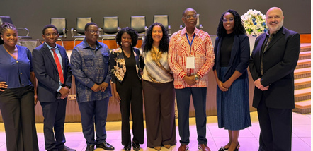 Rapha partners standing together at the Ghana conference