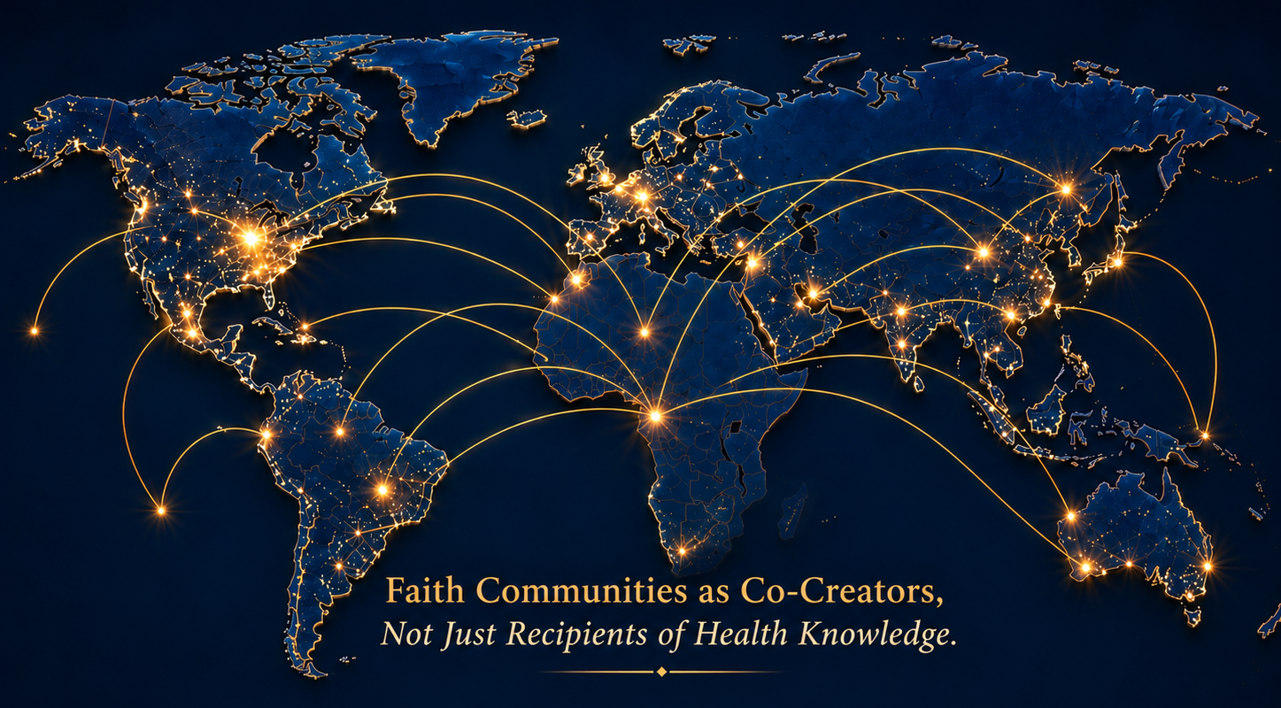 Luminous gold connections across the world